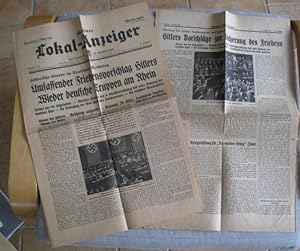 Konvolut mit 2 Ausgaben: Berliner Lokal - Anzeiger - Samstag, 7. März 1936, Nr. 58 A - Abendausga...