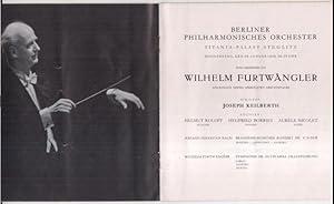 Programmheft zum Konzert am 26. Januar 1956 - Berliner Philharmonisches Orchester im Titania-Pala...