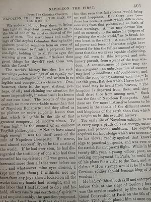 Seller image for Article: Napoleon the First - the Man of the World From "The Christian Observer" for sale by Hammonds Antiques & Books