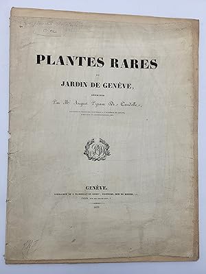 Plantes Rares du Jardin de Geneve. 20 (of 24) prints only.