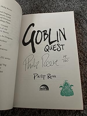 Seller image for GOBLIN QUEST: UK SIGNED LIMITED EDITION PAPERBACK ORIGINAL for sale by Books for Collectors