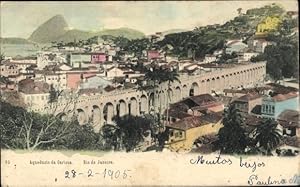 Bild des Verkufers fr Ansichtskarte / Postkarte Rio de Janeiro Brasilien, Aqueducto da Carioca zum Verkauf von akpool GmbH