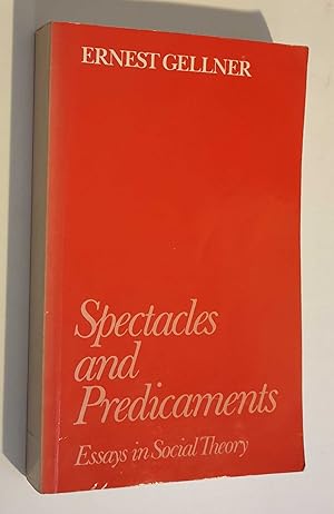 Imagen del vendedor de Spectacles and Predicaments: Essays in Social Theory a la venta por Maynard & Bradley