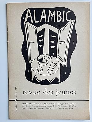 Immagine del venditore per Alambic . Revue des jeunes. Numro 1 mars 1954 venduto da ShepherdsBook