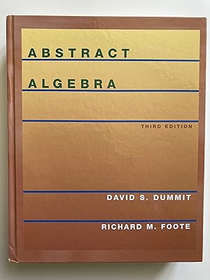 Immagine del venditore per Abstract Algebra. Third edition. venduto da ShepherdsBook