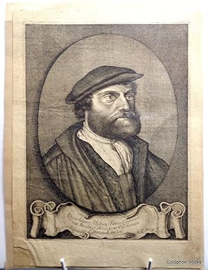 Hans Holbein (Or Johannis): Self Portrait, engraved by Andries Jacobsz Stock