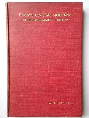 Imagen del vendedor de ESSAYS ON TWO MODERNS. Euripides. Samuel Butler a la venta por GfB, the Colchester Bookshop