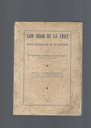 SAN JUAN DE LA CRUZ, VALOR PSICOLOGICO DE SU DOCTRINA