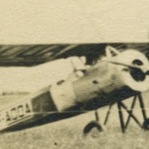 France French Aviation Airfield Morane Saulnier? Old Photo 1930