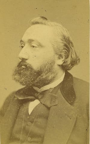 France Paris Leon Gambetta Politician Old CDV photo Carjat 1870 #1