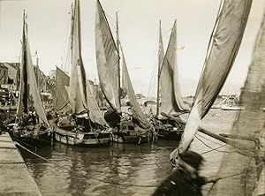 Seller image for France Sete Sailboats in the Harbor Old Photo 1931 for sale by Bits of Our Past Ltd