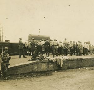 Seller image for France First World War Marne embarkation of troops Old Stereo Photo 1918 #1 for sale by Bits of Our Past Ltd
