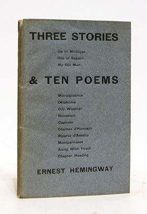 Bild des Verkufers fr Three Stories & Ten Poems zum Verkauf von Arundel Books