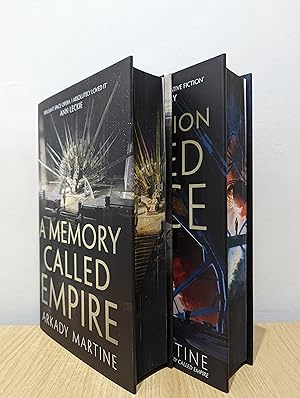 Seller image for Teixcalaan Duology Set: A Memory Called Empire; A Desolation Called Peace (Signed Special Edition with sprayed edges) for sale by Fialta Books