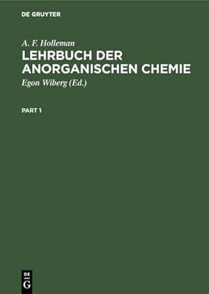 Seller image for Lehrbuch der anorganischen Chemie for sale by AHA-BUCH GmbH