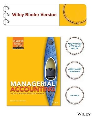 Imagen del vendedor de Managerial Accounting Tools for Business Decision Making Binder Ready Version (Loose Leaf) a la venta por CitiRetail