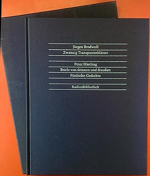 Seller image for Zwanzig Transparentbltter, Briefe von drinnen und drauen, 15 Gedichte for sale by biblion2