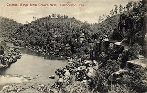 Ansichtskarte / Postkarte Launceston Tasmanien Australien, Cataract Gorge from Crow's Nest