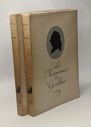 Les mémoires de Goethe tome I et II (complet en deux volumes)
