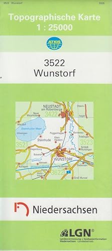 Wunstorf. 3522. Topographische Karte 1:25000. Atkis