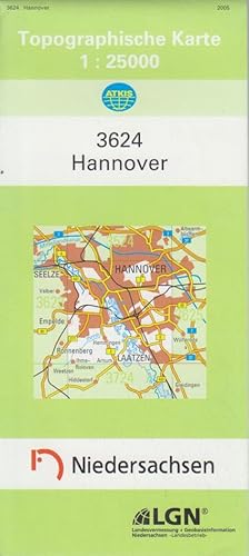 Bild des Verkufers fr Hannover. 3624. Topographische Karte 1:25000. Atkis zum Verkauf von Bcher bei den 7 Bergen