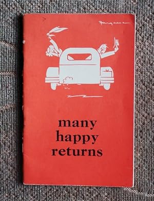 Imagen del vendedor de MANY HAPPY RETURNS and how to enjoy them. a la venta por Patrick Pollak Rare Books ABA ILAB