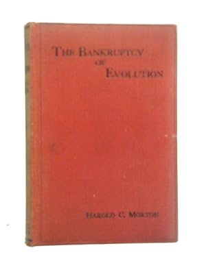 Seller image for The Bankruptcy of Evolution for sale by World of Rare Books