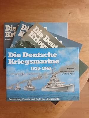 Imagen del vendedor de Die Deutsche Kriegsmarine 1935 - 1945 - 4 Bnde komplett a la venta por Antiquariat Birgit Gerl