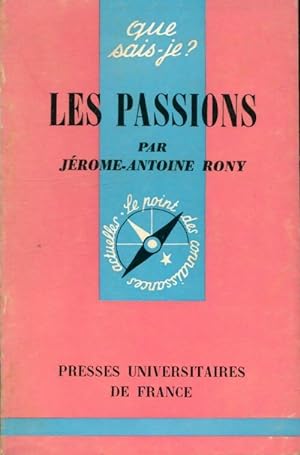 Bild des Verkufers fr Les passions - Jean-Antoine Rony zum Verkauf von Book Hmisphres