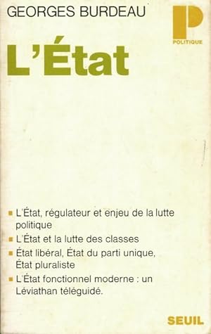 L'?tat - Georges Burdeau