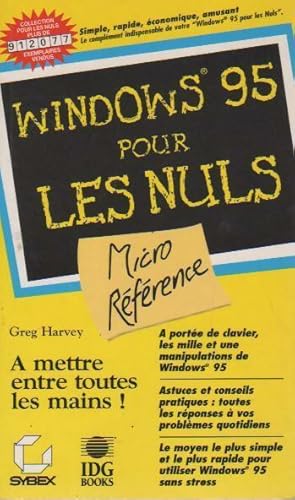 Windows 95 micro-référence pour les nuls - Greg Harvey