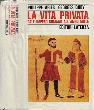 Bild des Verkufers fr La vita privata. Vol. I: Dall'Impero Romano all'Anno Mille zum Verkauf von Biblioteca di Babele