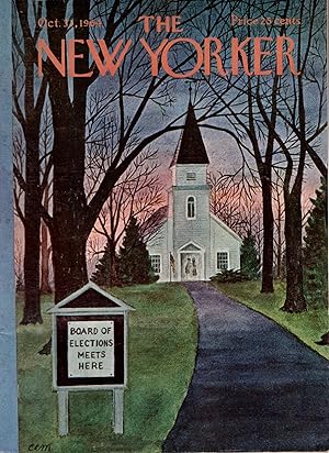 Seller image for The New Yorker (Magazine) October 31, 19654 for sale by Dorley House Books, Inc.