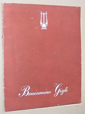 Beniamine Gigli by arrangement with Jack Hylton,Recital Tour Spring 1949. Programme and Notes