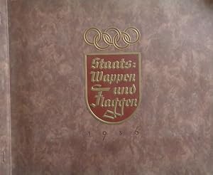 (Olympia 1936) Staats-Wappen und Flaggen. 1. Band der Serie "Unter dem Olympia-Banner". Sammelbil...