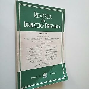 Imagen del vendedor de Revista de Derecho Privado. Enero 1978 a la venta por MAUTALOS LIBRERA