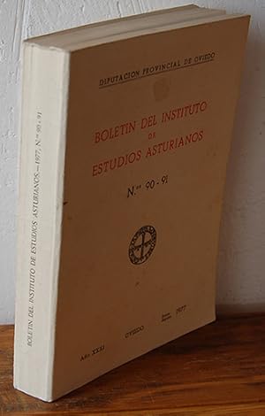 Imagen del vendedor de BOLETN DEL INSTITUTO DE ESTUDIOS ASTURIANOS. N 90 - 91. Ao XXXI. Enero-Agosto 1977 a la venta por EL RINCN ESCRITO