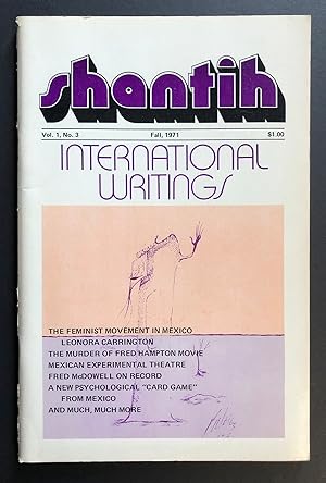 Bild des Verkufers fr Shantih : International Writings, Volume 1, Number 3 (Fall 1971) zum Verkauf von Philip Smith, Bookseller