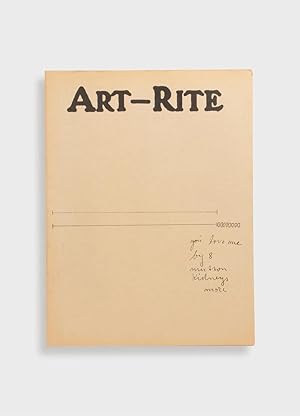 Image du vendeur pour Art-Rite #10 mis en vente par Mast Books