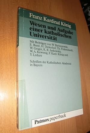 Bild des Verkufers fr Wesen und Aufgabe einer katholischen Universitt zum Verkauf von Dipl.-Inform. Gerd Suelmann