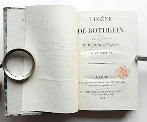 Seller image for Eugne de Rothelin. Par l auteur d Adle de Snange. 2 Tomes en un volume for sale by Buch- und Kunst-Antiquariat Flotow GmbH