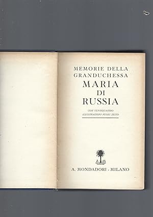 MEMORIE DI MARIA DI RUSSIA