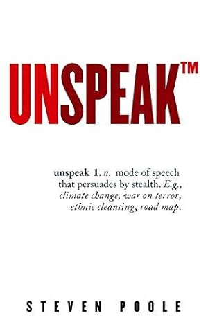 Seller image for Unspeak for sale by WeBuyBooks