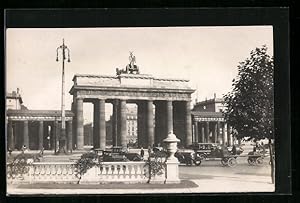 Ansichtskarte Berlin, Westseite des Brandenburger Tores
