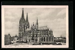 Ansichtskarte Köln, Dom von Süden gesehen