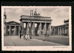 Ansichtskarte Berlin, Brandenburger Tor, ostseite