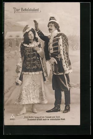 Seller image for Ansichtskarte Operette Der Bettelstudent, Spielszene mit Grfin for sale by Bartko-Reher