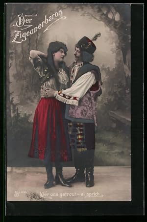 Seller image for Ansichtskarte Operette Der Zigeunerbaron, Wer uns getraut - ei sprich for sale by Bartko-Reher