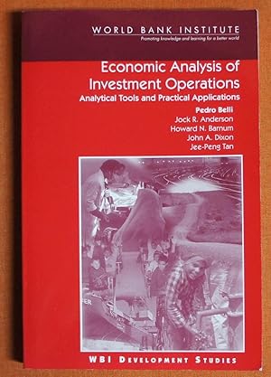 Imagen del vendedor de Economic Analysis of Investment Operations: Analytical Tools and Practical Applications (WBI Development Studies) a la venta por GuthrieBooks