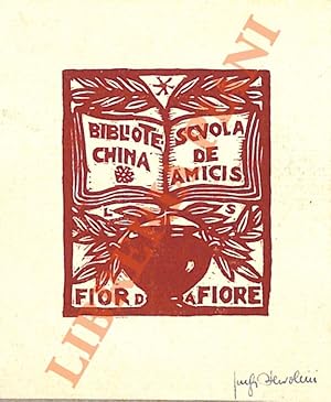 Imagen del vendedor de Ex libris Bibliotechina scuola De Amicis. a la venta por Libreria Piani